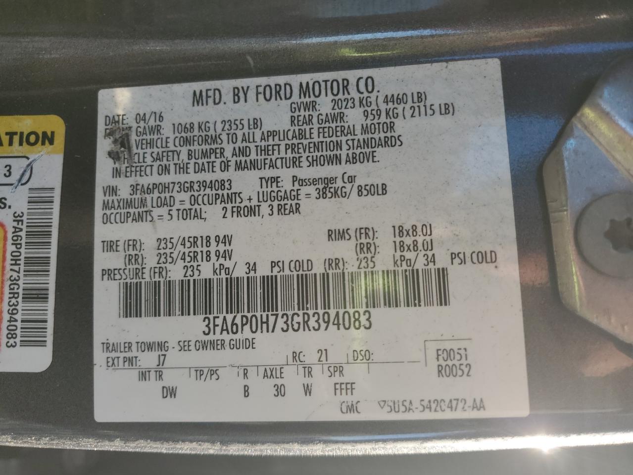 Ford Fusion Se Image 9