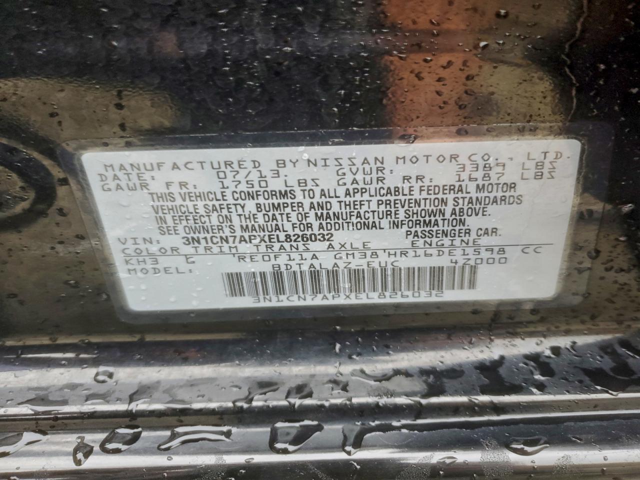 Nissan Versa S Image 12