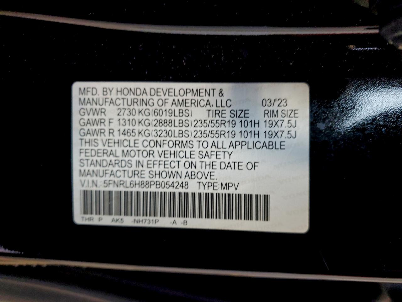 Honda Odyssey Touring Image 12