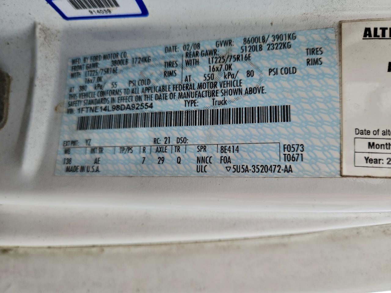 Ford E-150 E150 Van Image 13