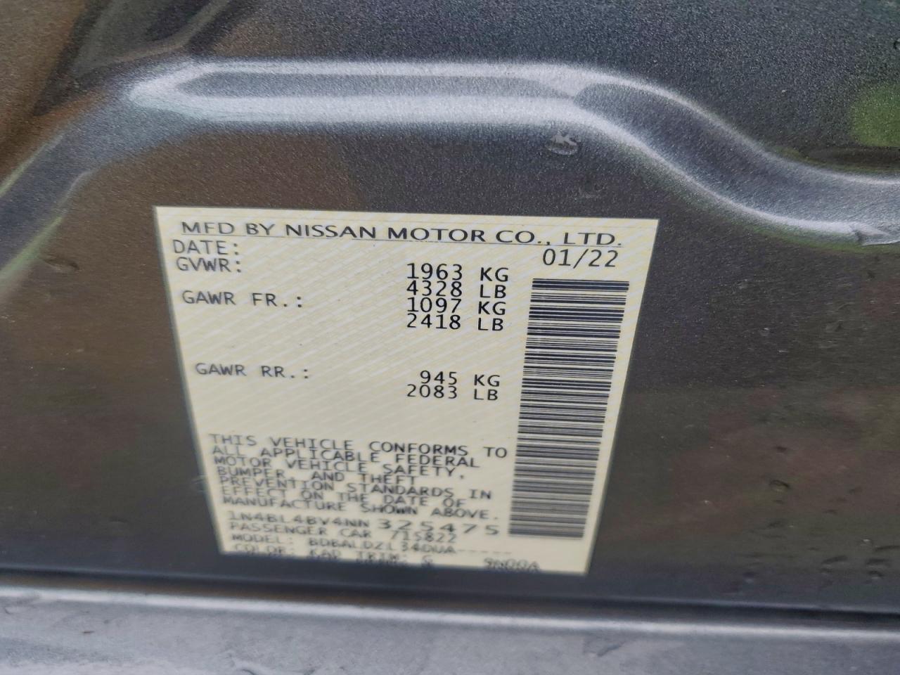 Nissan Altima S Image 10