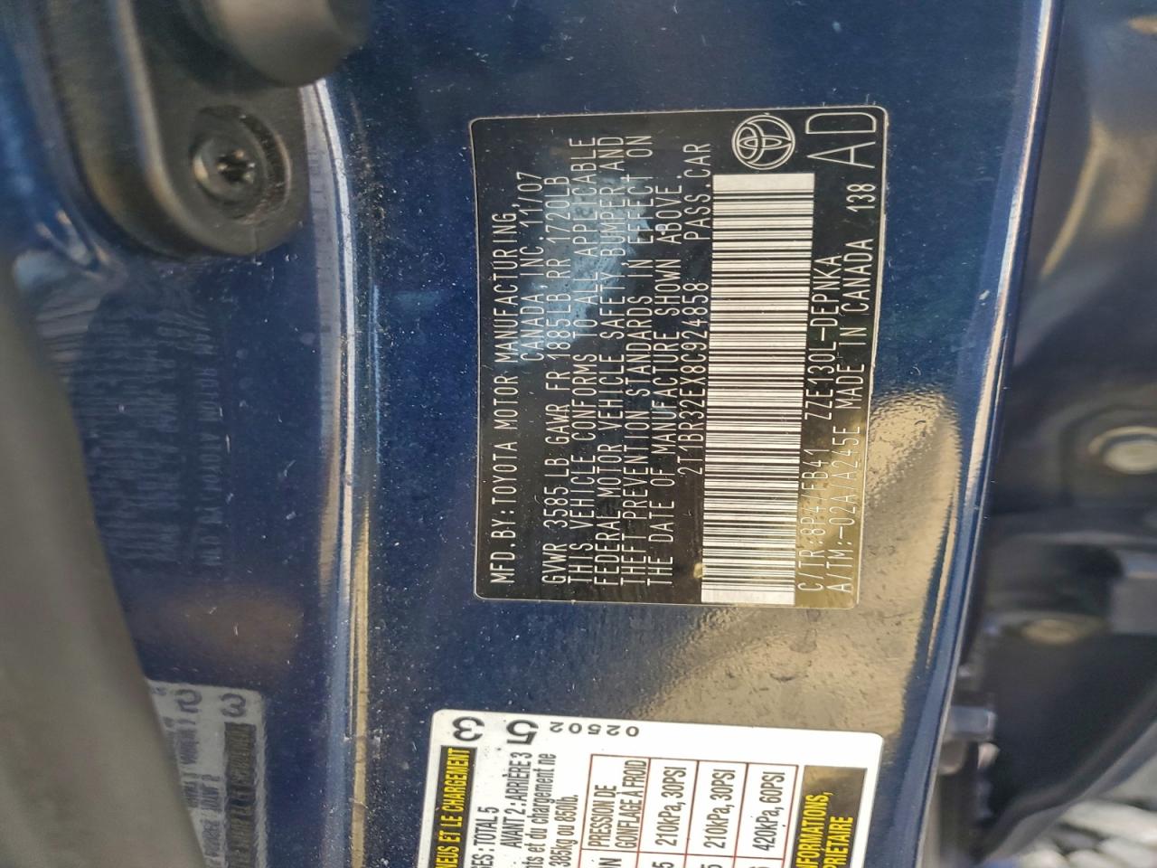 Toyota Corolla Ce Image 11